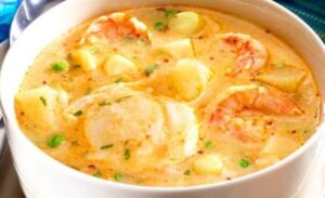 Receta de Chupe de camarones (sopa de camarones peruana)