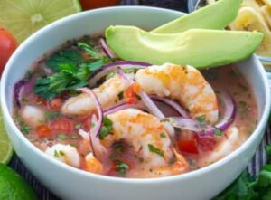 Receta de Ceviche de camarón